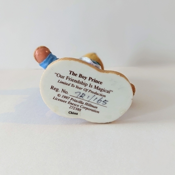 CHERISHED Teddies The Boy Prince "Our  Friendship Is Magical" Figurine 1997 - Picture 6 of 7